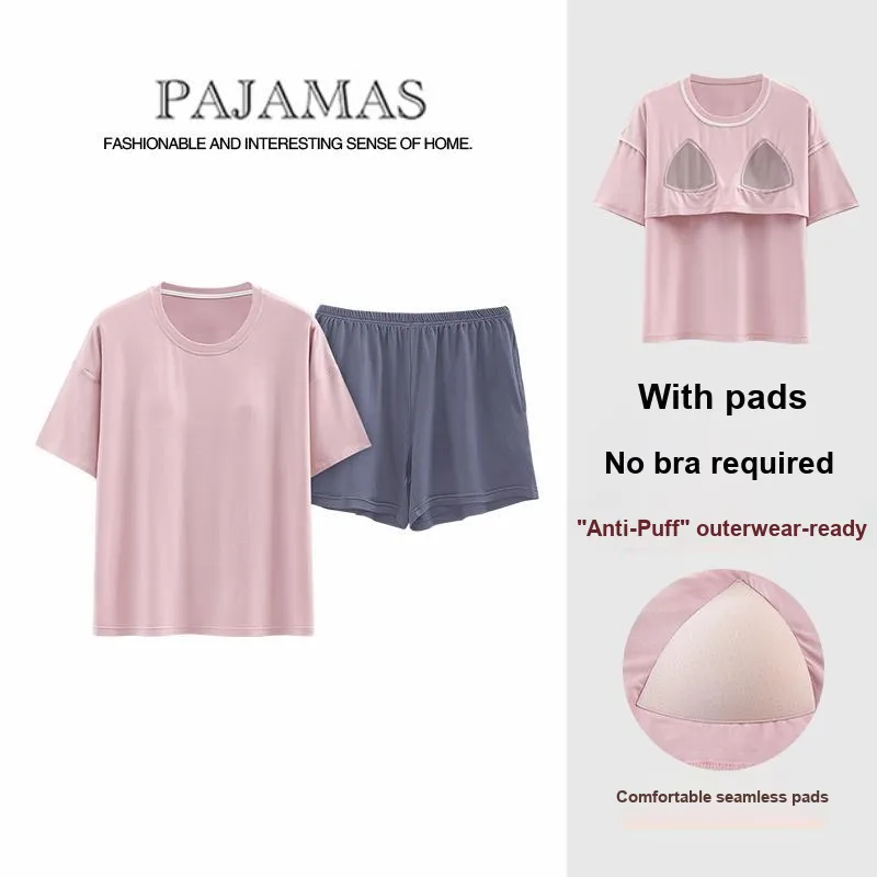 The Story Of The Flower Season Pajama Set Women's Pink-3