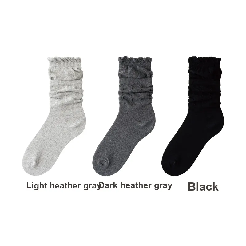 H YXIANG Mid Calf Socks Women's Combo Set-3