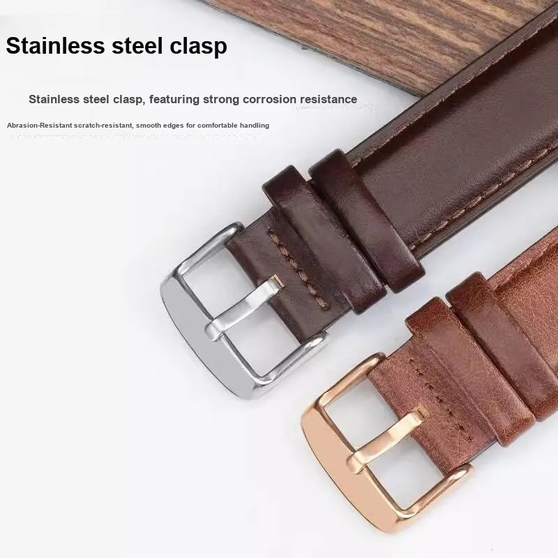 Gangjue Dw Compatibility Watch Band Genuine Leather Material-31