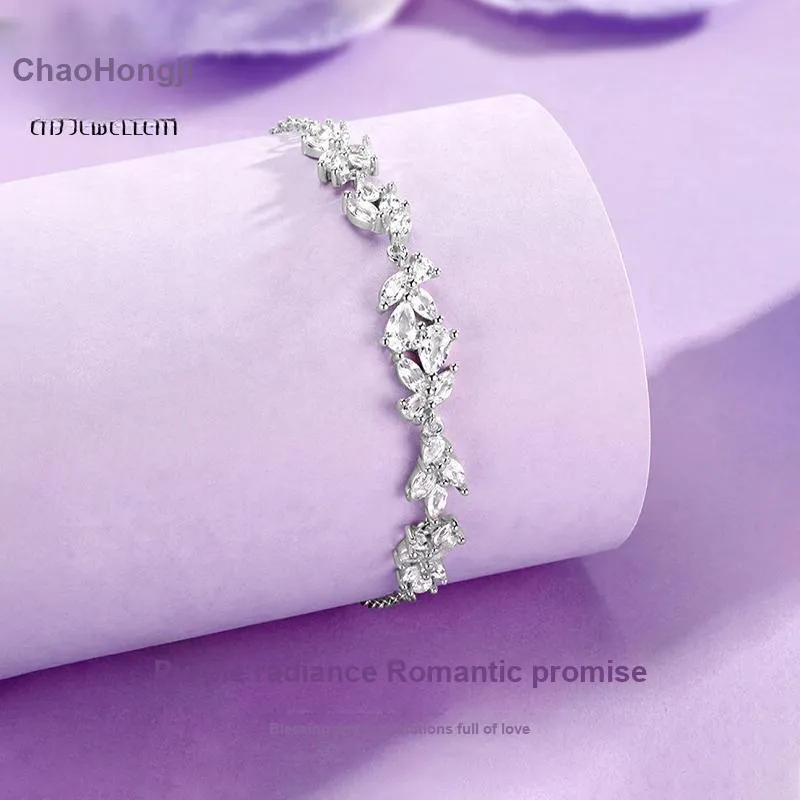 CHAOHONGJI 925 Sterling Silver Bracelets Women's-2