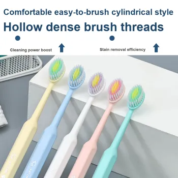 KAMEIER H643 Clean Gum Protection Soft Bristles Toothbrushes Cleaning