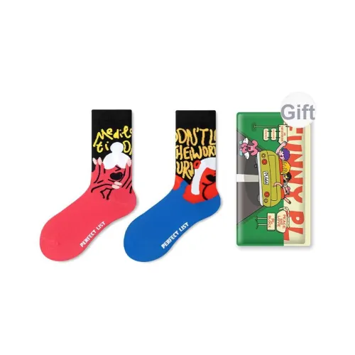 PL Носки Crew Унисекс Сумка для покупок 2 упаковки Смешанные цвета