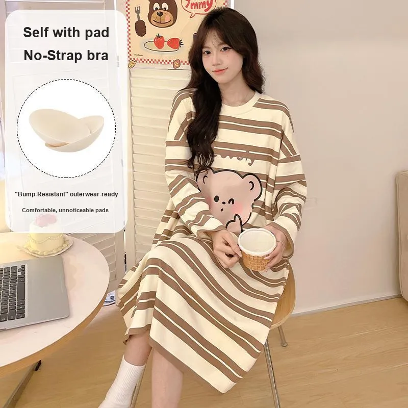 MADALLO Nightgown Women's Brown-3