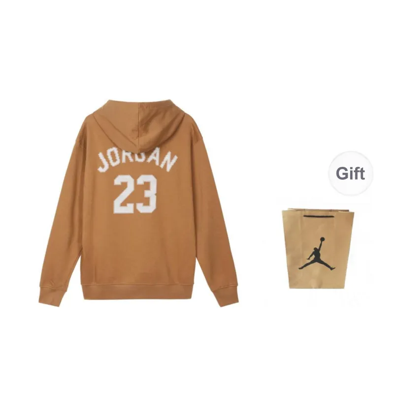 Jordan Sweatshirt Unisex Brown Shopping Bag Included-1