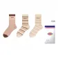 [3 Pack]Pink/Khaki Stripes/Khaki Brown Stripes