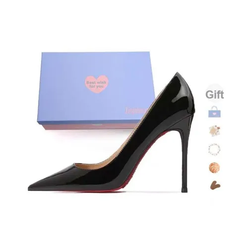 Xingdiman Низкий каблук Высокий каблук Женский Черный Набор в подарочной коробке