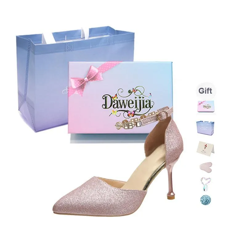 Dawei's House Slim Heel High Heels Women's Gift Box Set-12