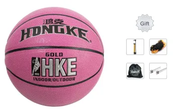HONGKE PU Basketball Pink Size 6 Training Unisex