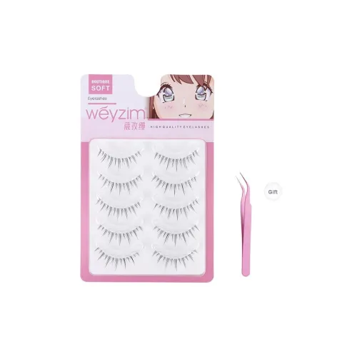 Weyzim Нет Клей Ван-Пис Демон Накладные ресницы Натуральный Увеличивающий Длина Позиционирование Стиль с Заостренным Подолом