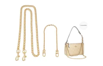 Lan Bao Fan Iron Alloy Metal Bag Accessories Women's Gold-Tone