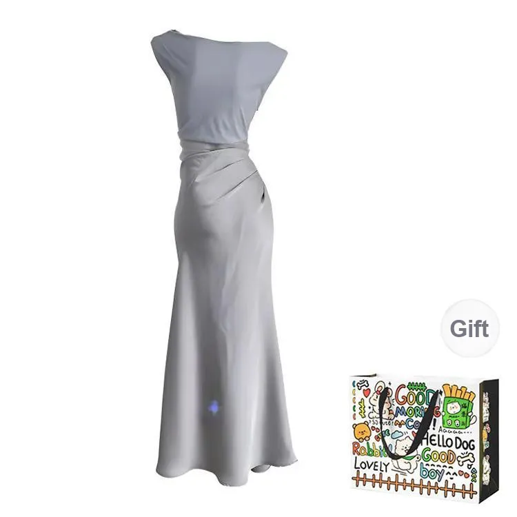 OURUOKE Sleeveless Dress Women's-1