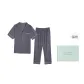 [Gift Box Set]Short-Sleeved+Pants Heather Gray Checkered Men's Clothing Sets
