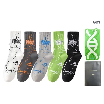 Cotton Gene Mid Calf Socks Men's Box 5 Pack
