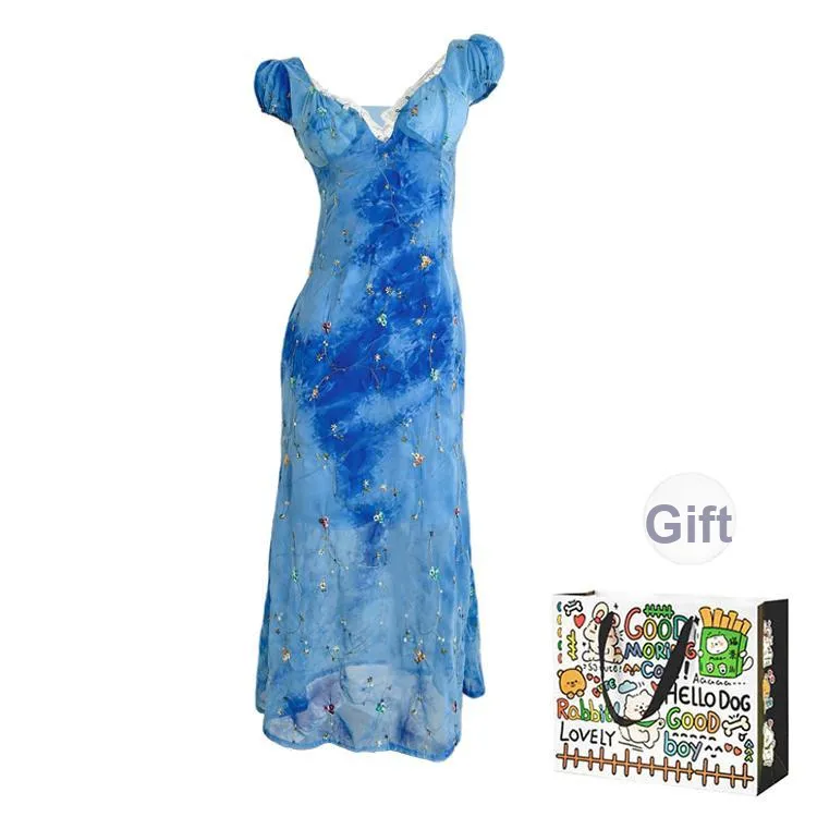 OURUOKE Short Sleeved Dress Women's-0