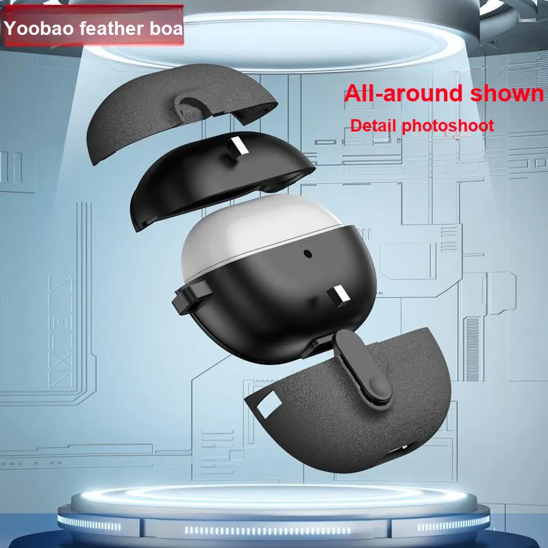 Yoobao Compatibility Huawei FreeBuds Pro 4 TPU Automatic Latch With Drop Protection Lock Headphone Cases-4