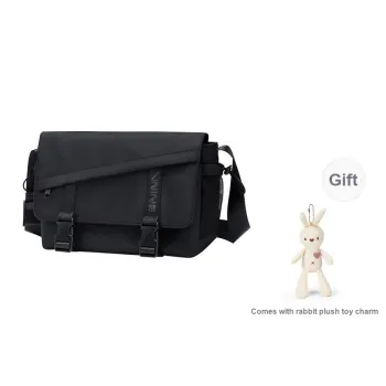 V.NINE Fabric Shoulder Bag Large Size Unisex Night Sky/Ecru