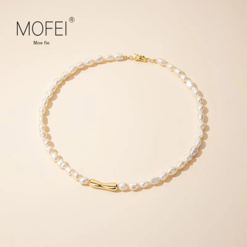 Mofei Pearl Necklaces Women's-5