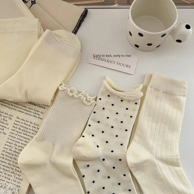 Mulong Family Mid Calf Socks Women's 5 Pack-3