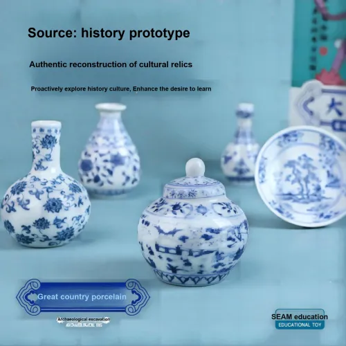 PINUOKAOGU! Great Nation Фарфор Дворцово-синий и Белый фарфор Colorful Фарфор Слепые коробки