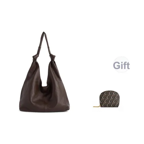 COCOEVA Сумка через плечо из коровьей кожи стандартная женская кофейно-коричневый черный