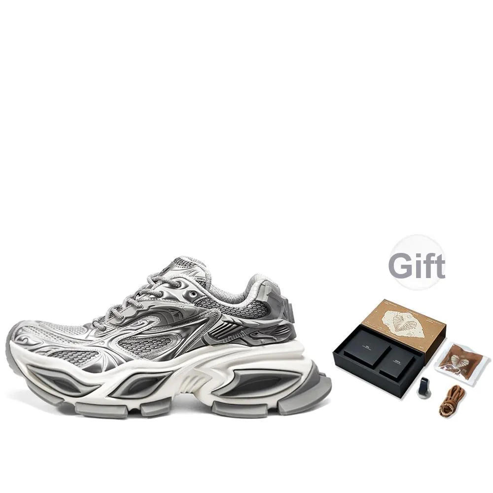 OGR Chunky Sneakers Unisex Low top Silver