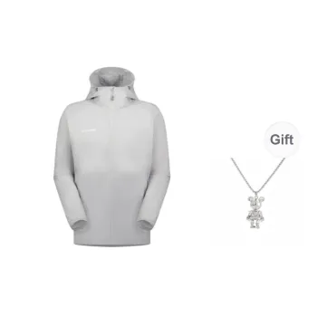 MAMMUT Jackets Coats Unisex Route Gray Comes With Necklace