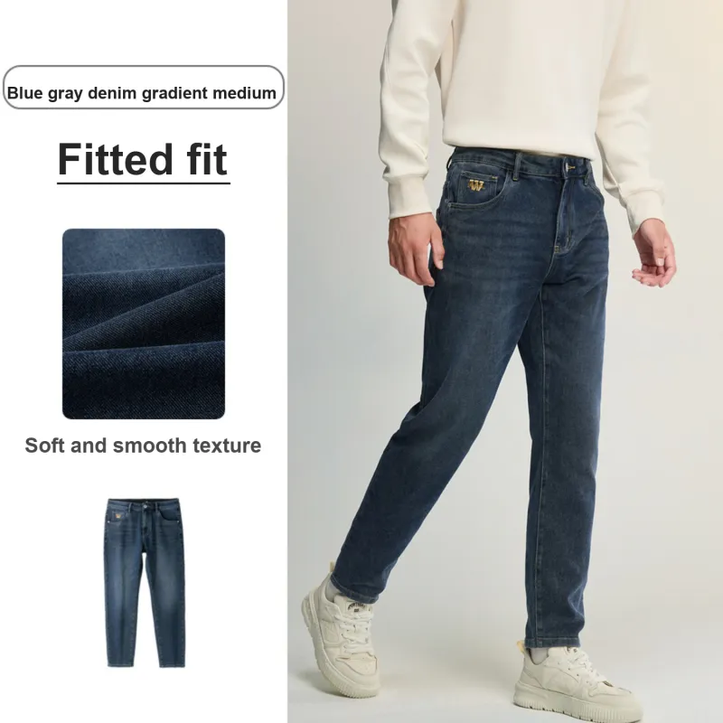 HLA Jeans Men Blue Gray Denim Gradient Medium 8C-3