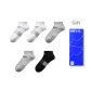 White/White/Light Heather Gray/Light Heather Gray/Black 9486 (5 Pack)