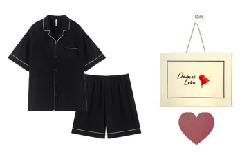 DAMOS·LOVE Pajama Set Men's Gift Box Set Black