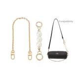 Pearl Extender Chain (Round Buckle)+Decorative Chain 35cm