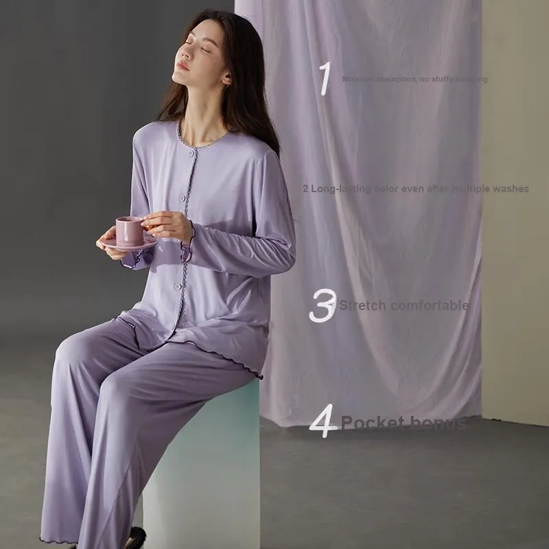 Xuan Liang Pajama Set Women's Lavender-2