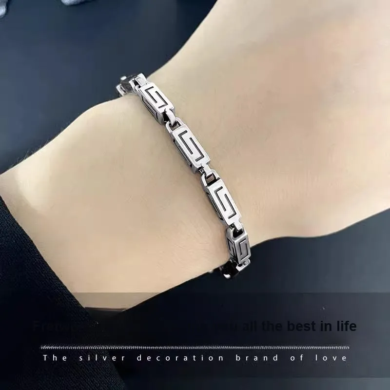 COISE S925 Silver Bracelets Men's-2