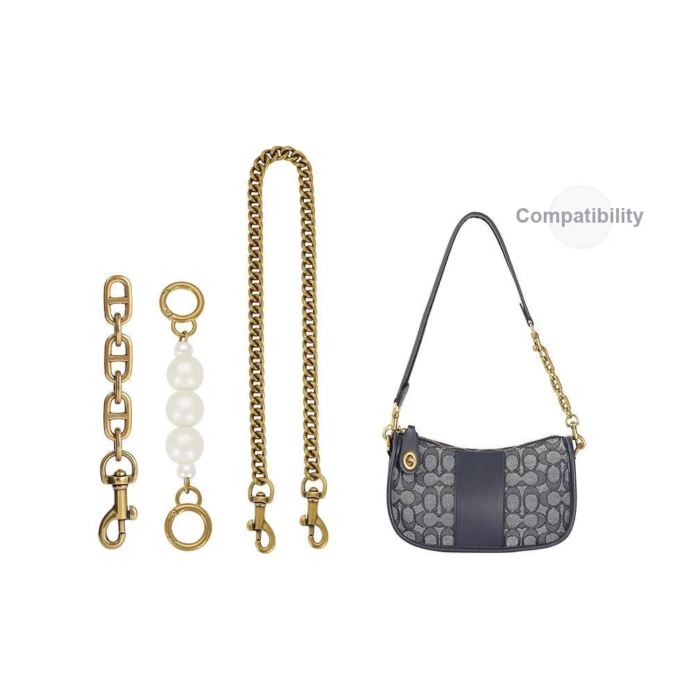 Lan Bao Fan Metal Bag Extender Chain Women's Antique Gold