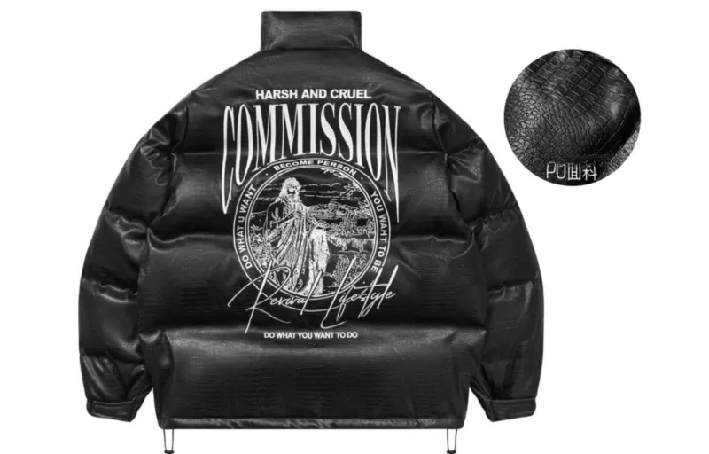HARSH AND CRUEL Puffer Jackets Unisex-1