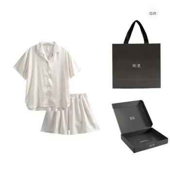 Same Language Pajama Gift Box Women's Apricot White · Dolphin Color