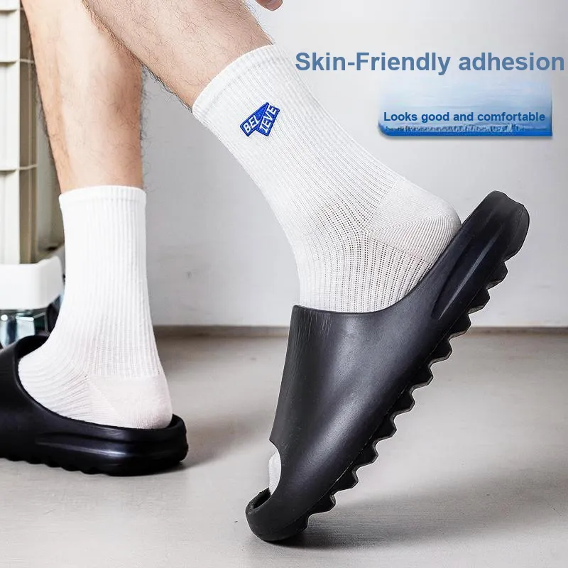 MIIOW Mid Calf Socks Men Box 5 Pack-1