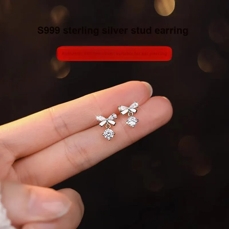 Danqin S999 Fine Silver Earrings Women's-4