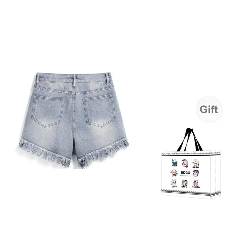 BDGU Denim Shorts Women's Vintage Blue-1