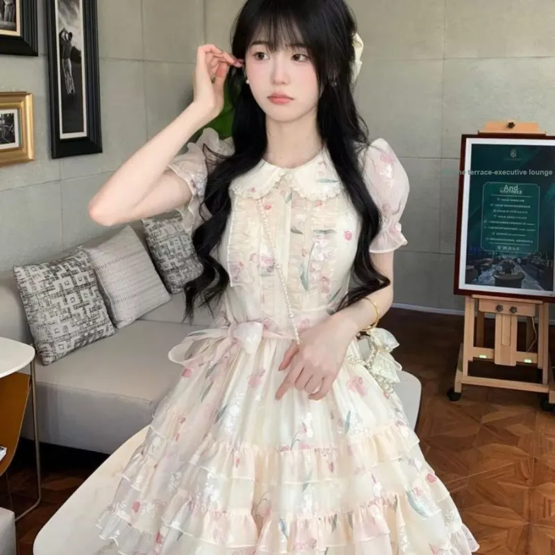 PZGE Short Sleeved Dress Women's-4