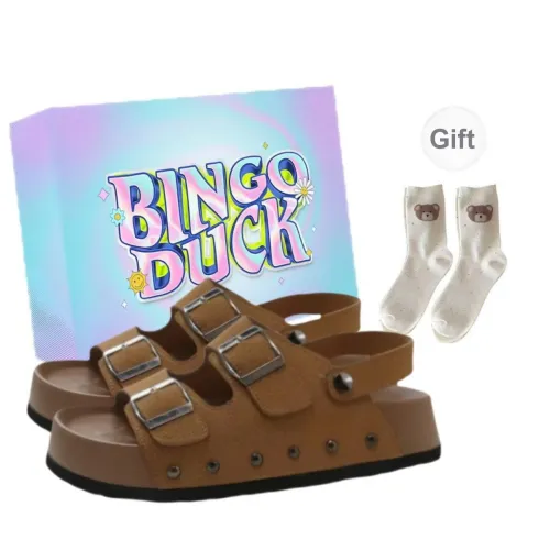 BINGO DUCK Odor Resistant Slide Slippers Women's