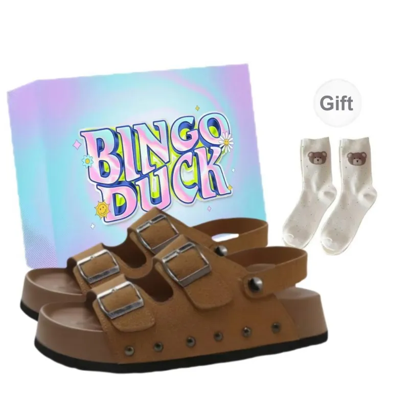 BINGO DUCK Odor Resistant Slide Slippers Women's-0