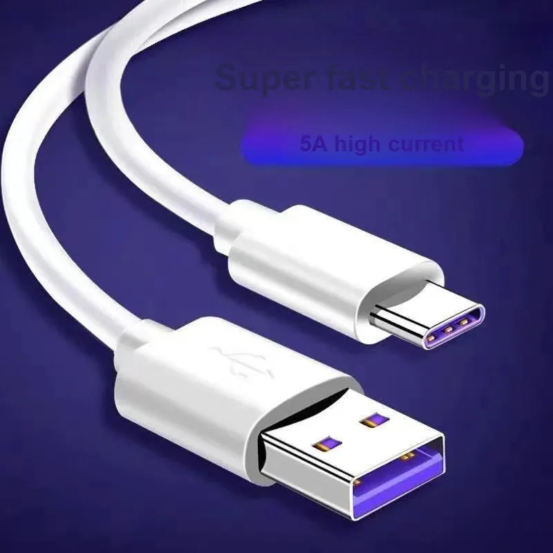 Feng Yingzi 0.5m/1m/1.5m/2m A To Type-C Compatibility Huawei Cell Phone Type-C Super Fast Charging 5A Huawei Cable-2
