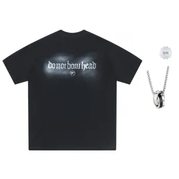 DNBH T Shirt Unisex Black Random Comes With A Necklace