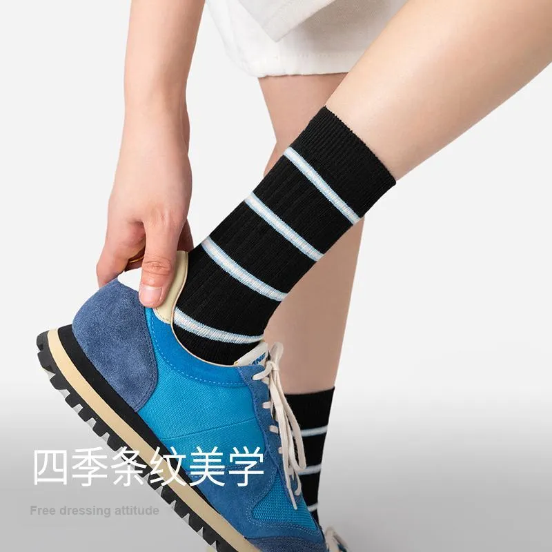 Under The Boots Mid Calf Socks Unisex 3 Pack-3