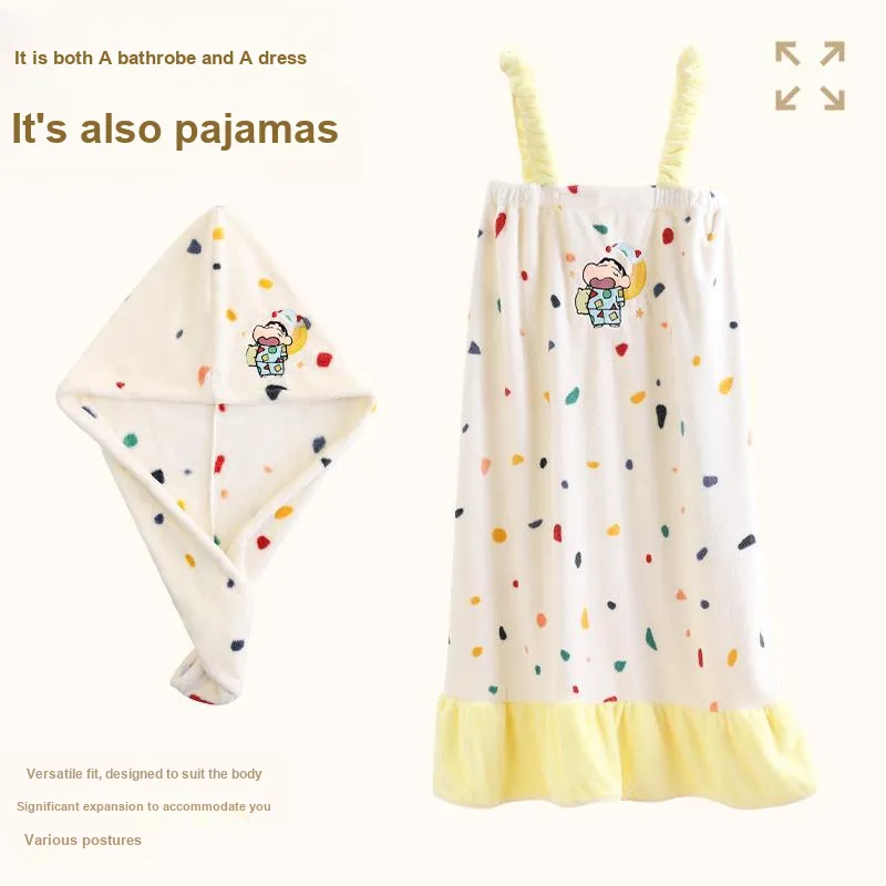 SHIJINGHUI x Crayon Shinchan Practical Towel Bath Towel Three Piece Set-13
