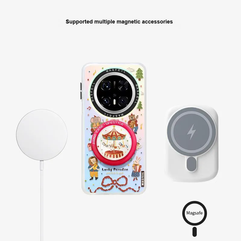 Marsfield Acrylic Material Double Layer IMD Laser Magnetic Case Myersphill Compatibility  Huawei Mate 70/60/50/40 Pro-3