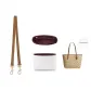 Milk Tea Shoulder Strap+Red DuPont Paper Liner