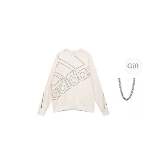 Adidas Sweatshirts Unisex Vermilion Brown With A Complimentary Necklace