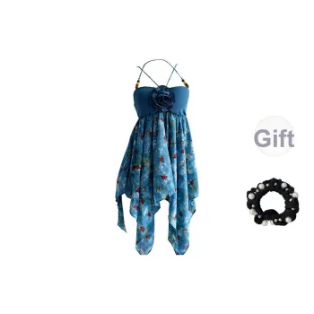 JSUHH Camisoles Women's Blue With Pads+Hair Tie Comes With