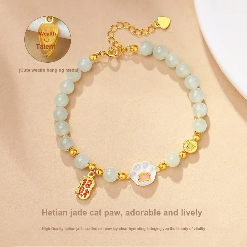 Hurry That Year Bracelets Green Jade Women's-2